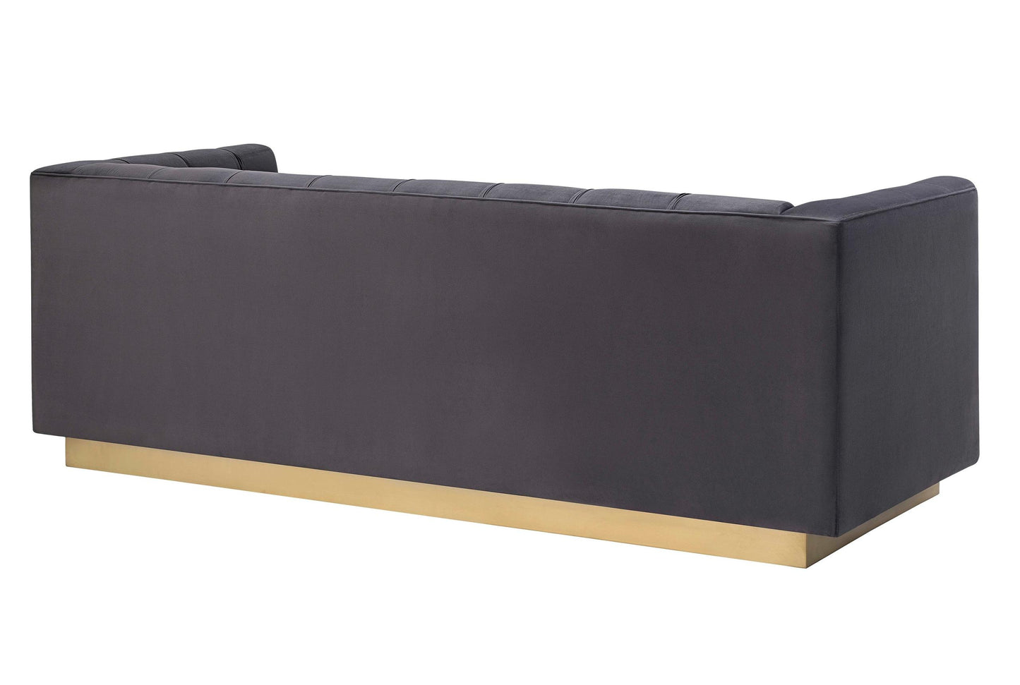 Roma Grey Velvet Sofa