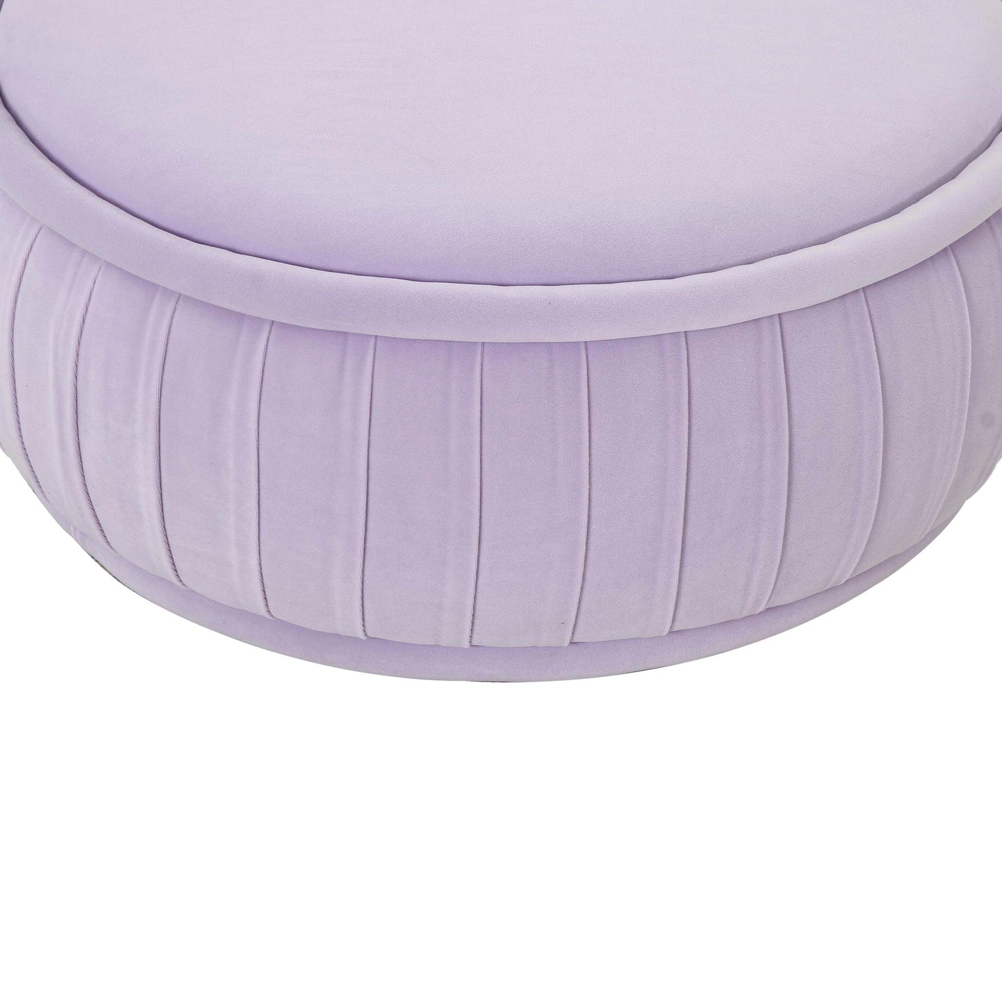 Rylee Lavender Velvet Ottoman