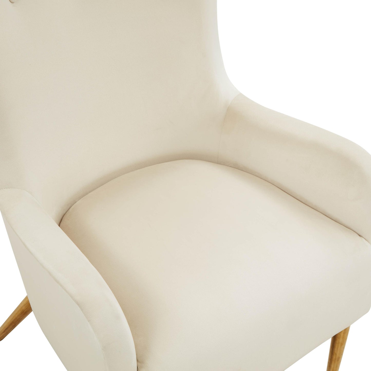 Ethan Cream Velvet Tall Chair