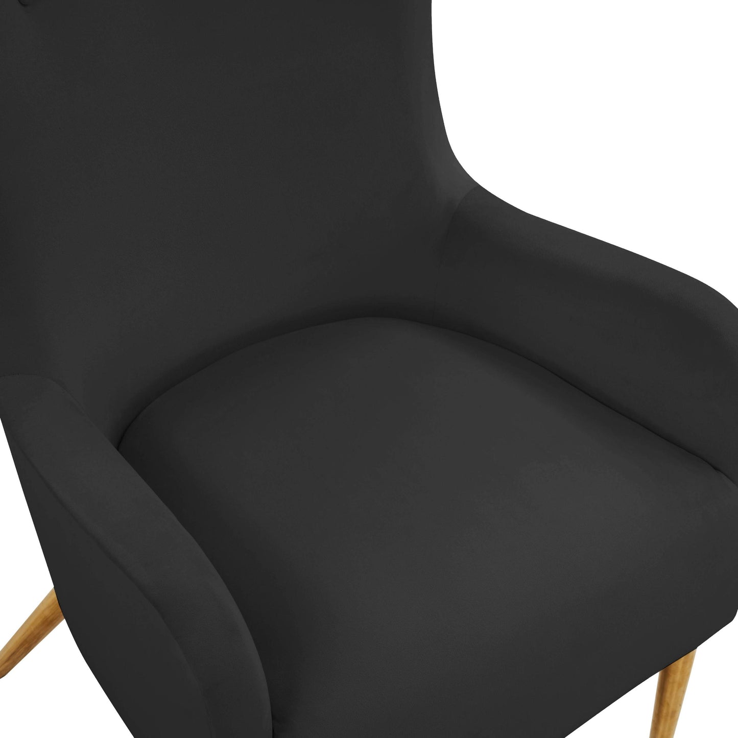 Ethan Black Velvet Tall Chair