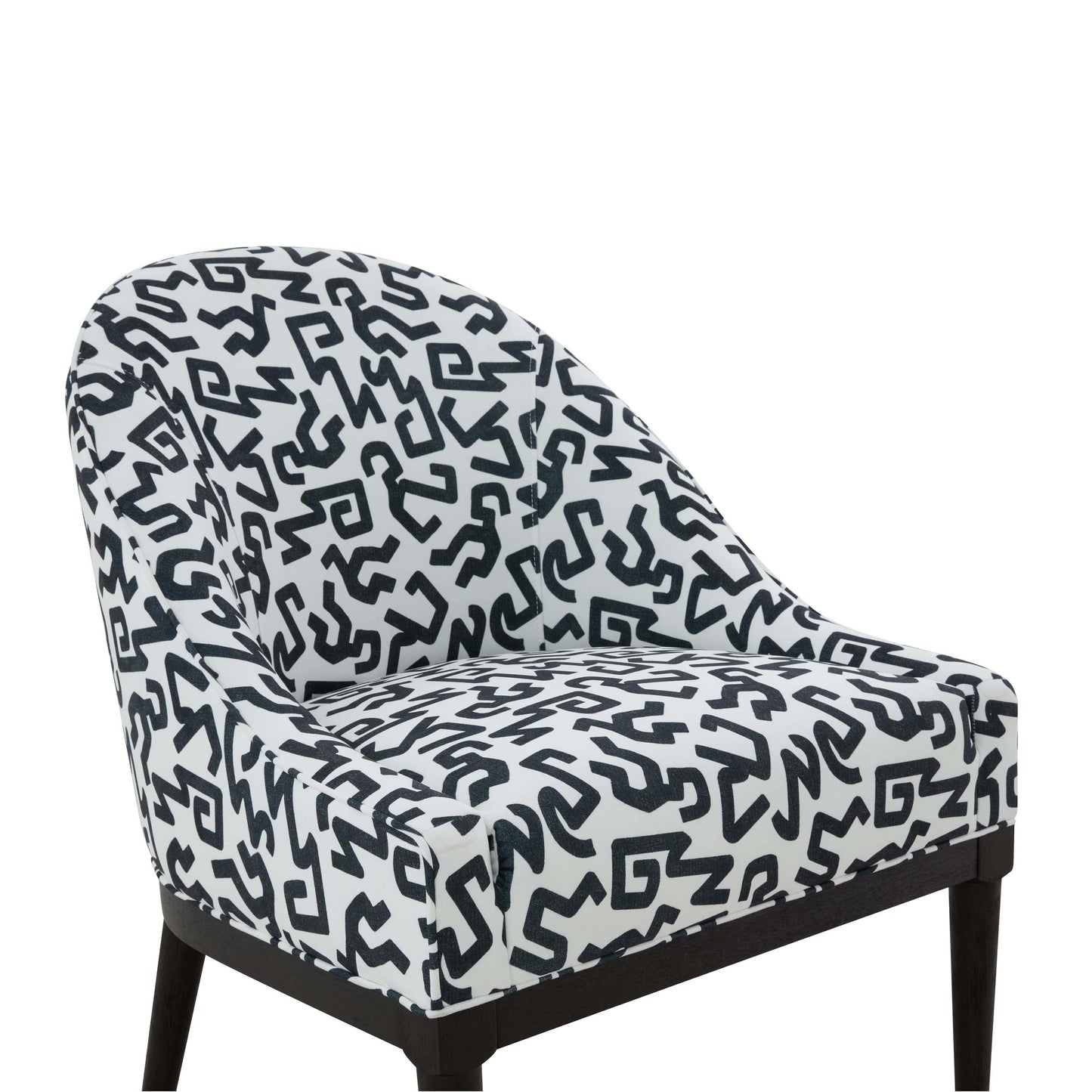 Crystal Velvet Patterned Accent Chair