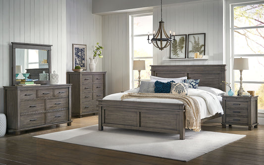 QUEEN PANEL BED