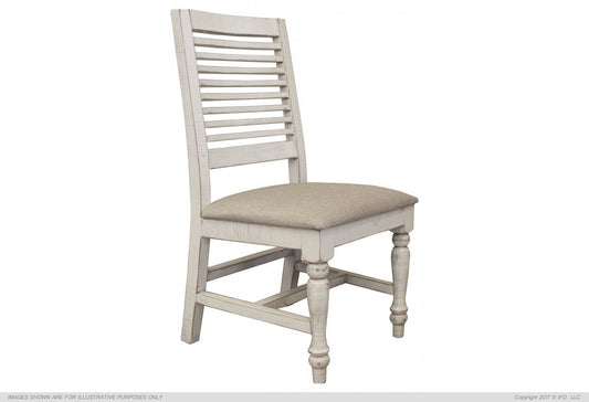 Chair w/ Turned Legs & Fabric Seat