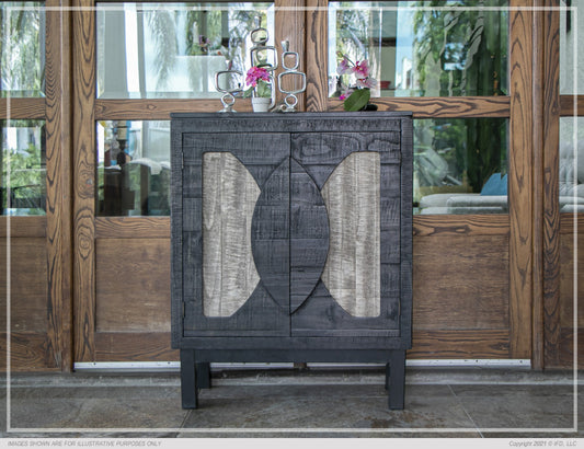 2 Doors, Buffet w/ Black finish