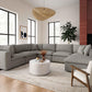 Cali Slate Modular 7 Piece Large Chaise Sectional