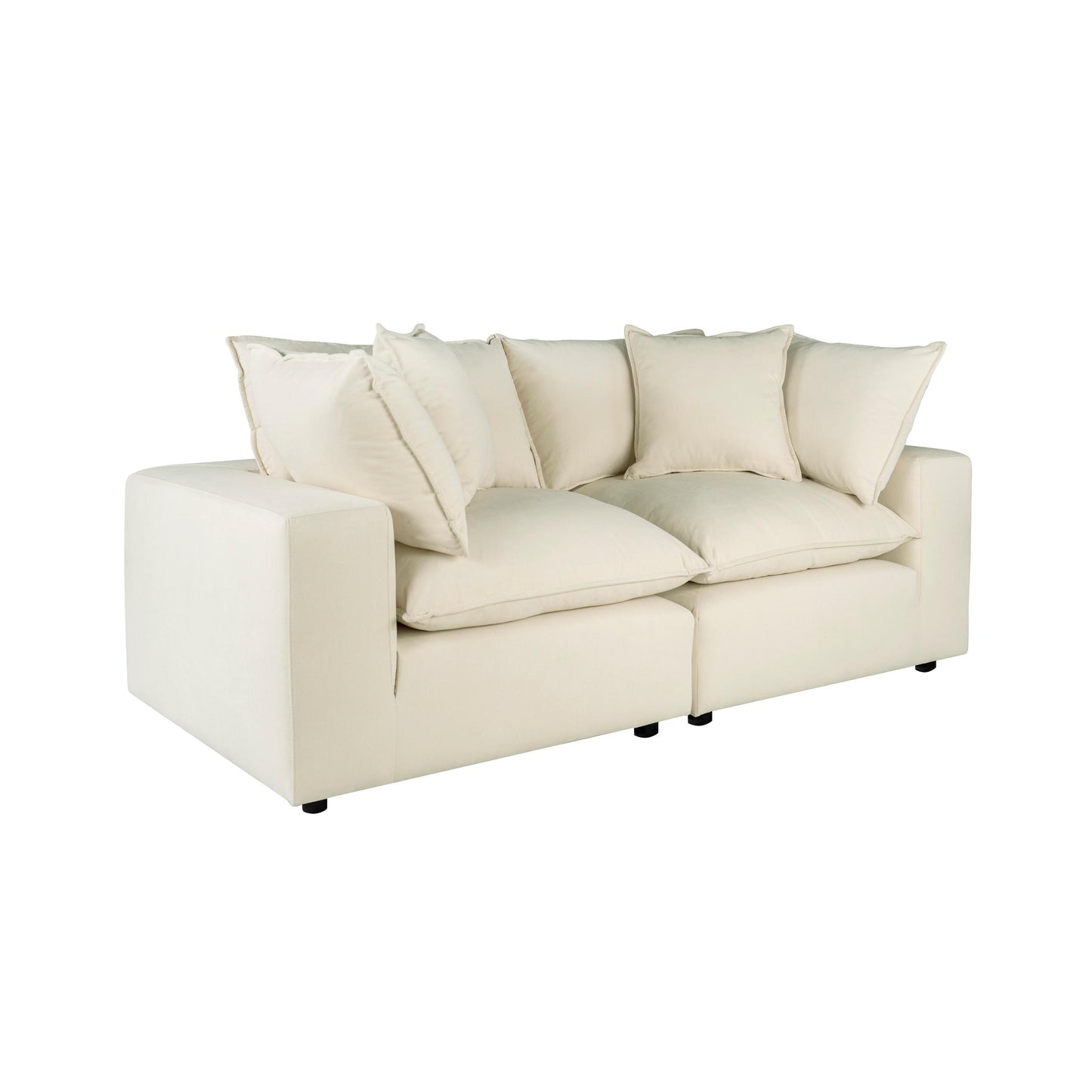Cali Natural Modular 2 Piece Loveseat