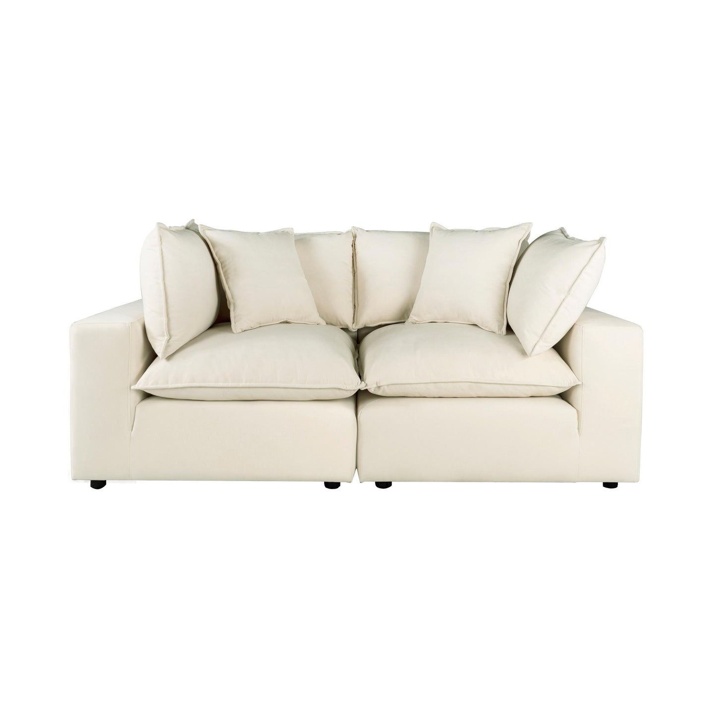 Cali Natural Modular 2 Piece Loveseat