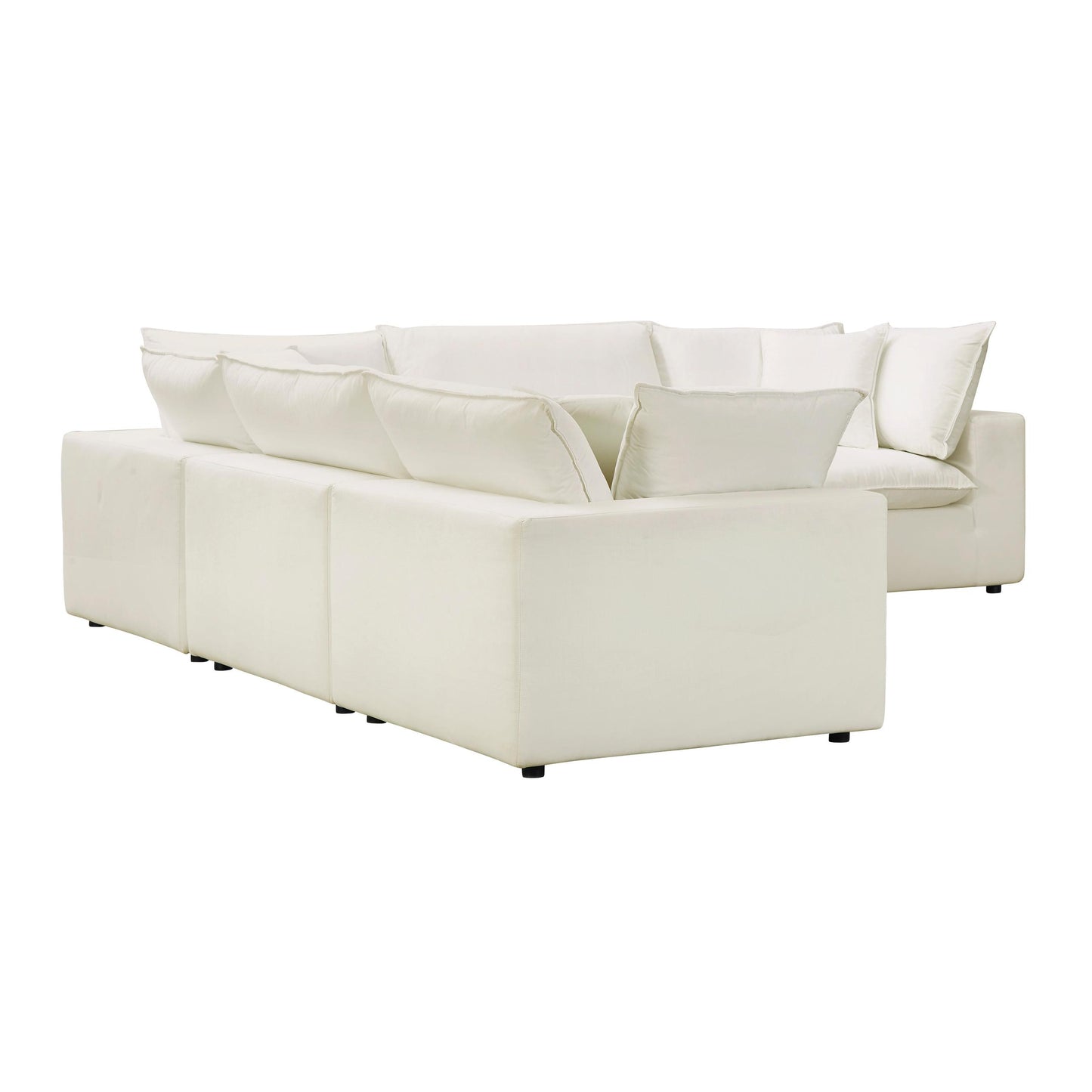 Cali Natural Modular 5 Piece L-Sectional