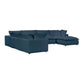 Cali Navy Modular 7 Piece Large Chaise Sectional