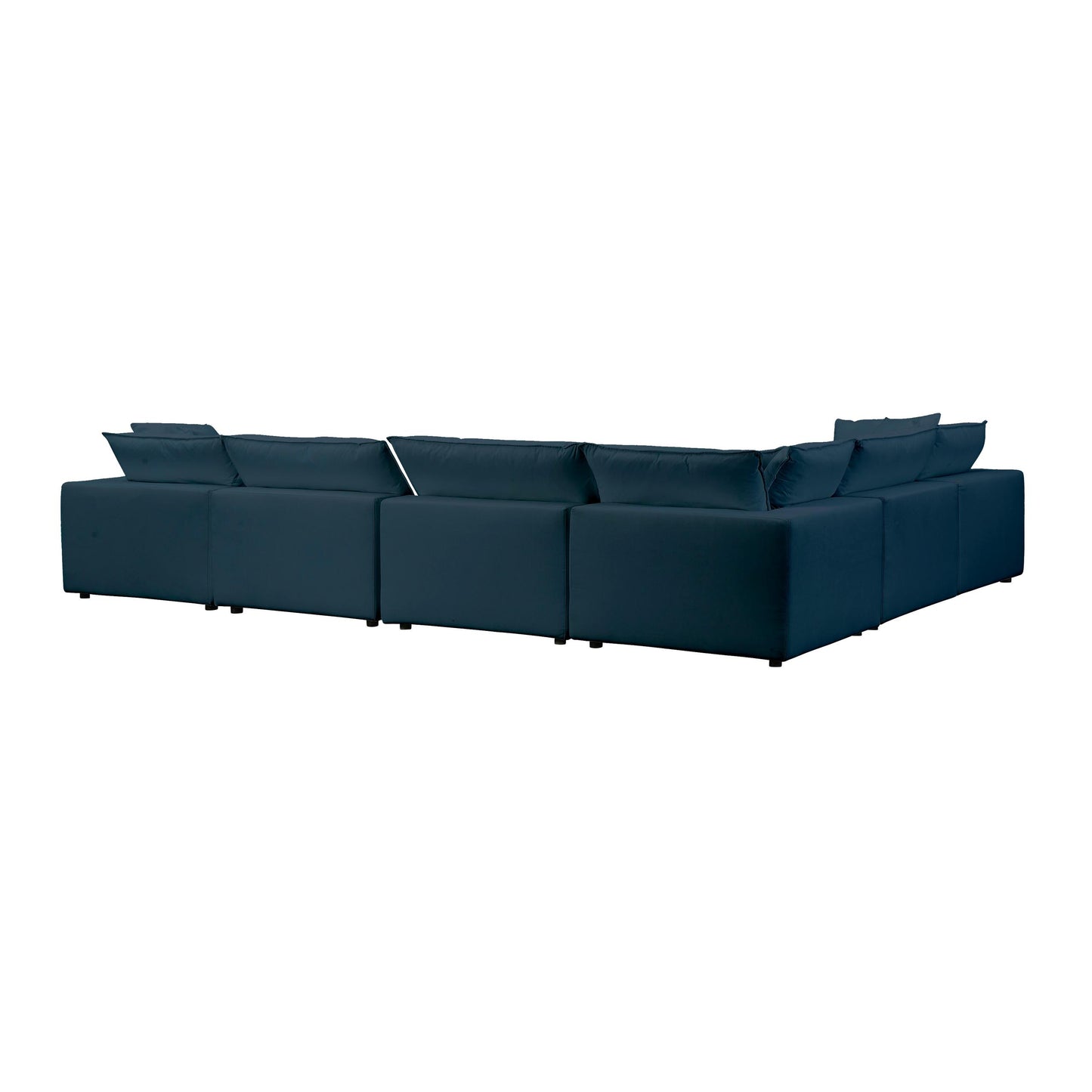 Cali Navy Modular 7 Piece Large Chaise Sectional