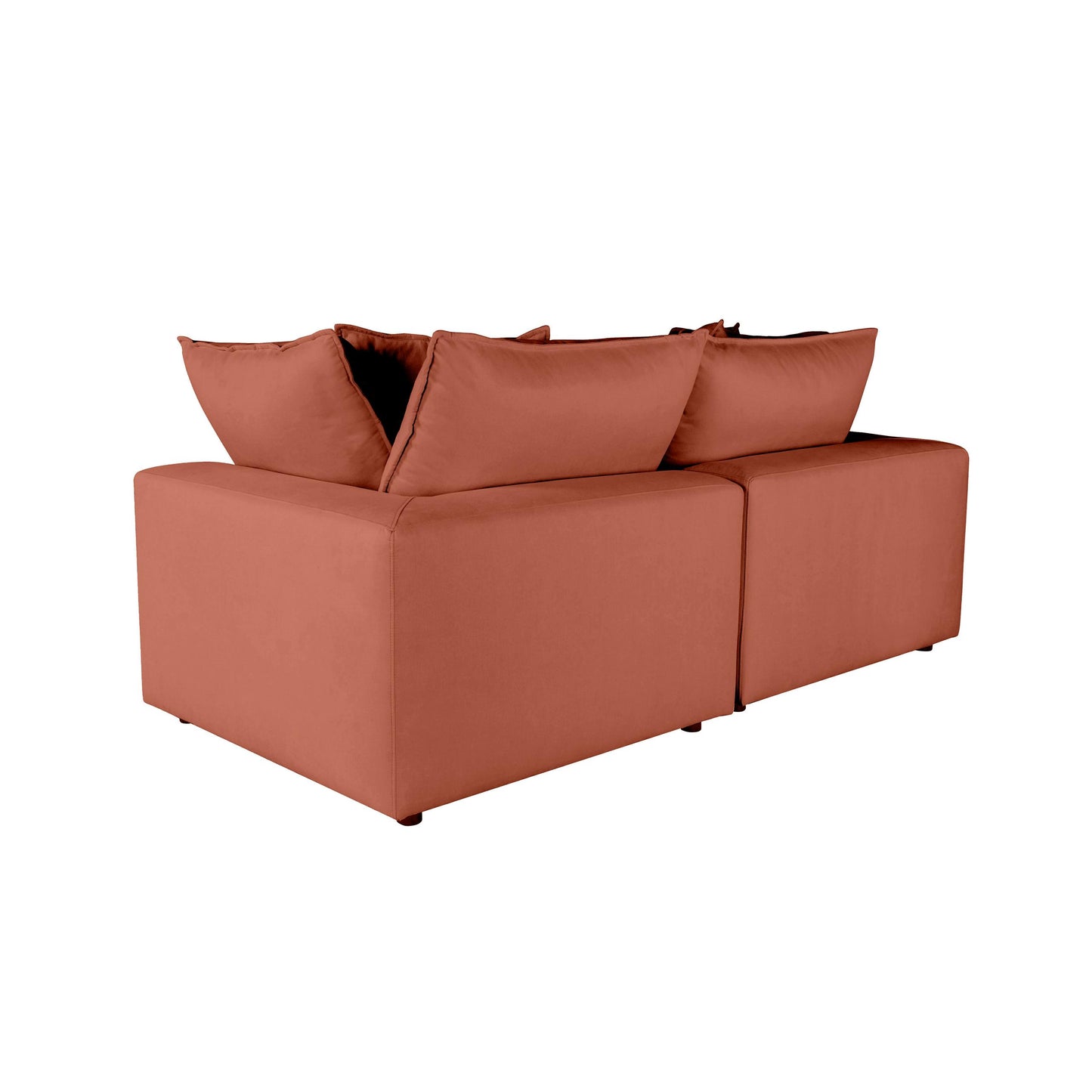 Cali Rust Modular 2 Piece Loveseat