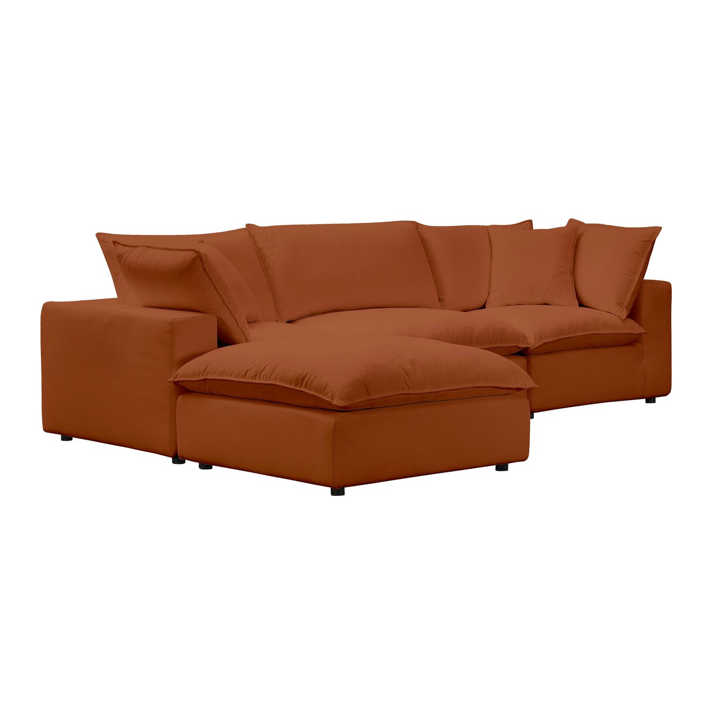 Cali Rust Modular 4 Piece Sectional