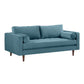 Cave Dusty Blue Velvet Loveseat