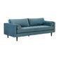Cave Dusty Blue Velvet Sofa