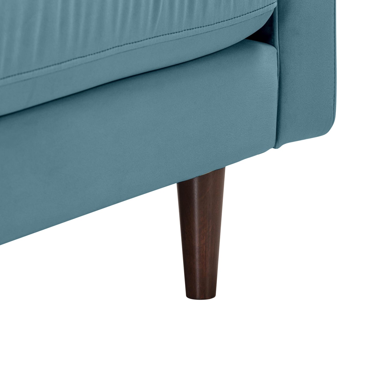 Cave Dusty Blue Velvet Loveseat