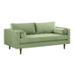Cave Sage Green Velvet Loveseat
