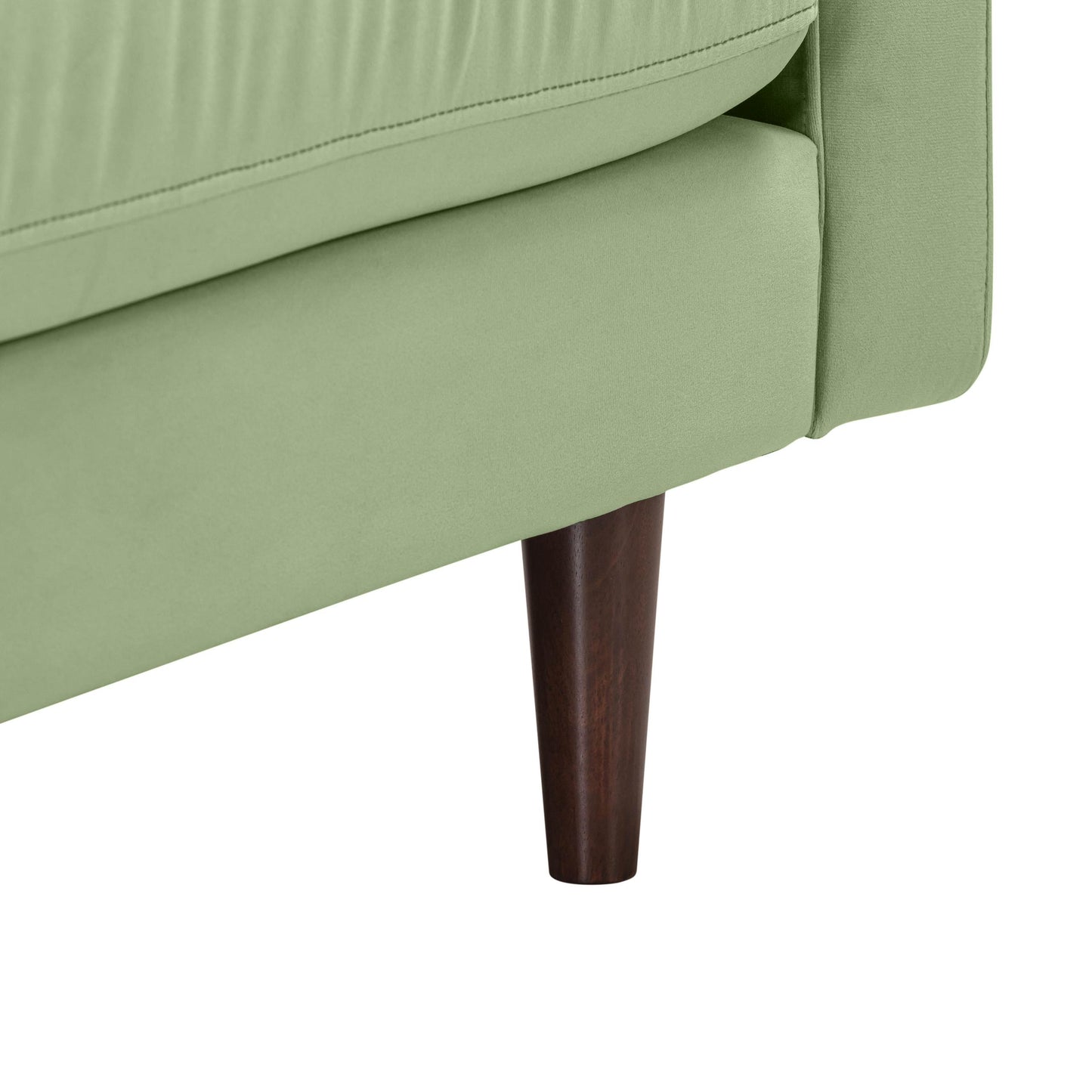 Cave Sage Green Velvet Loveseat