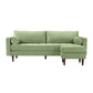Cave Sage Green Velvet Sectional