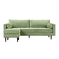 Cave Sage Green Velvet Sectional