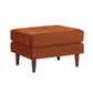 Cave Burnt Sienna Velvet Ottoman