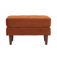 Cave Burnt Sienna Velvet Ottoman