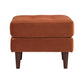 Cave Burnt Sienna Velvet Ottoman