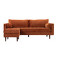 Cave Burnt Sienna Velvet Sectional