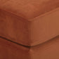 Cave Burnt Sienna Velvet Ottoman