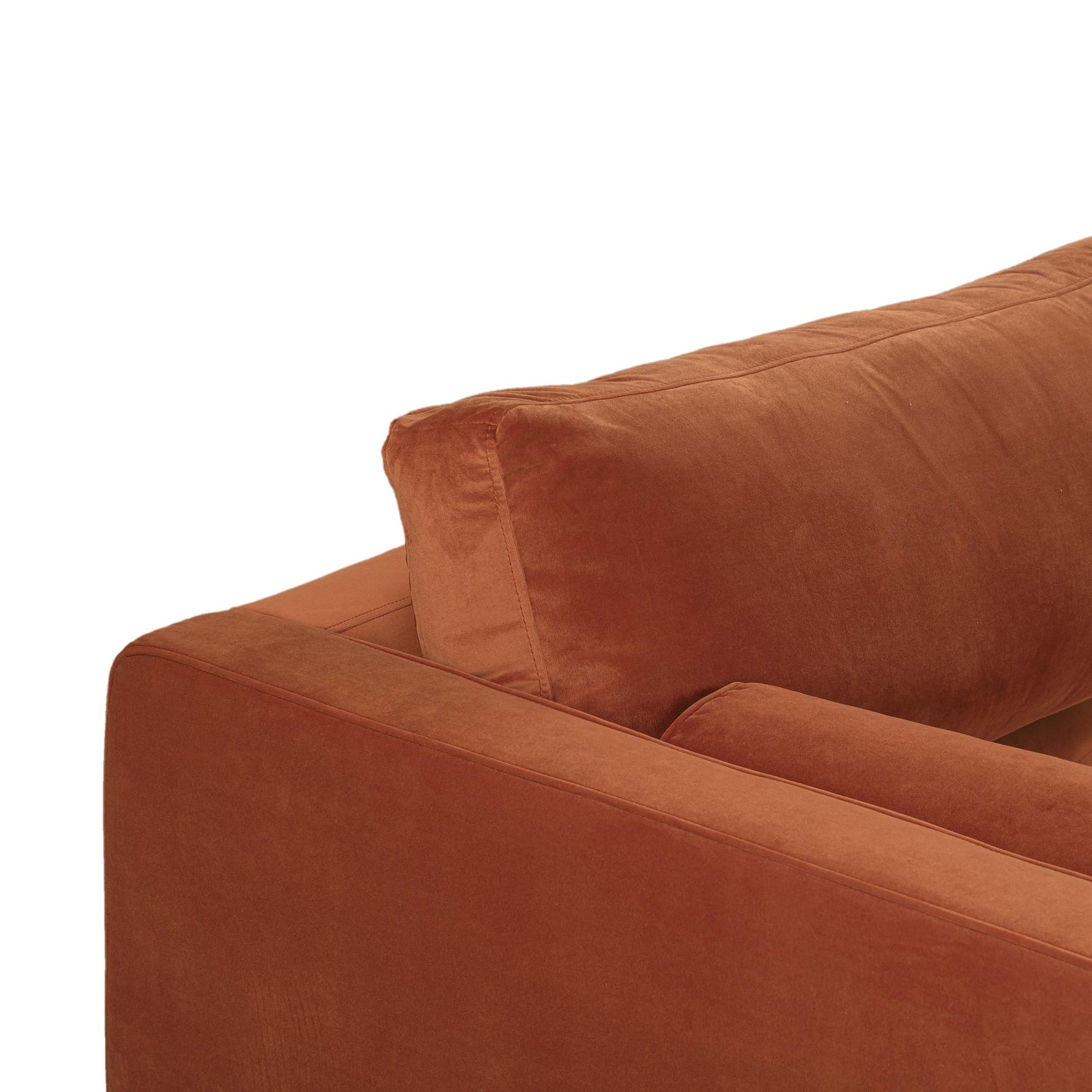 Cave Burnt Sienna Velvet Sofa