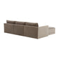 Willow Taupe Modular 4 Piece Sectional