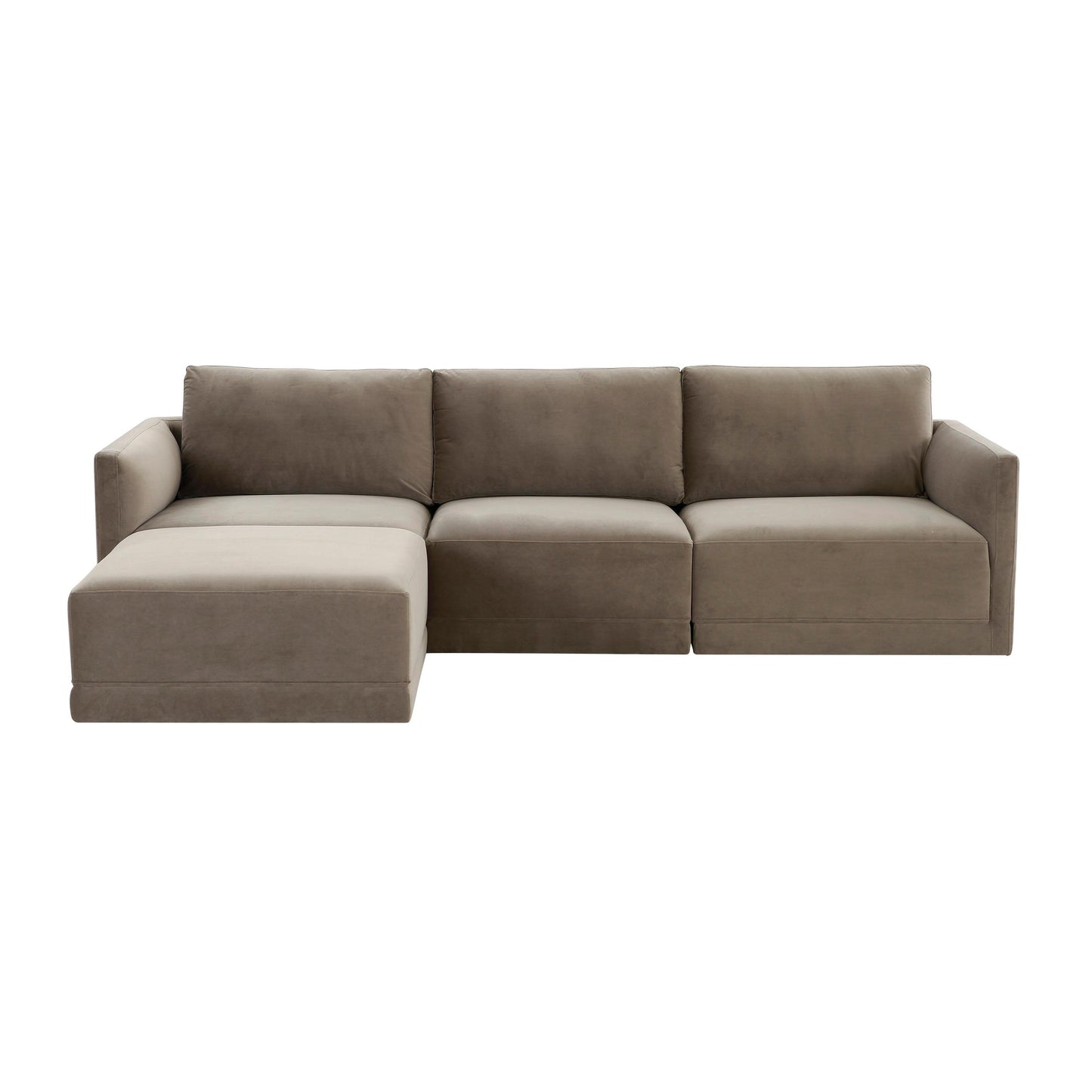 Willow Taupe Modular 4 Piece Sectional