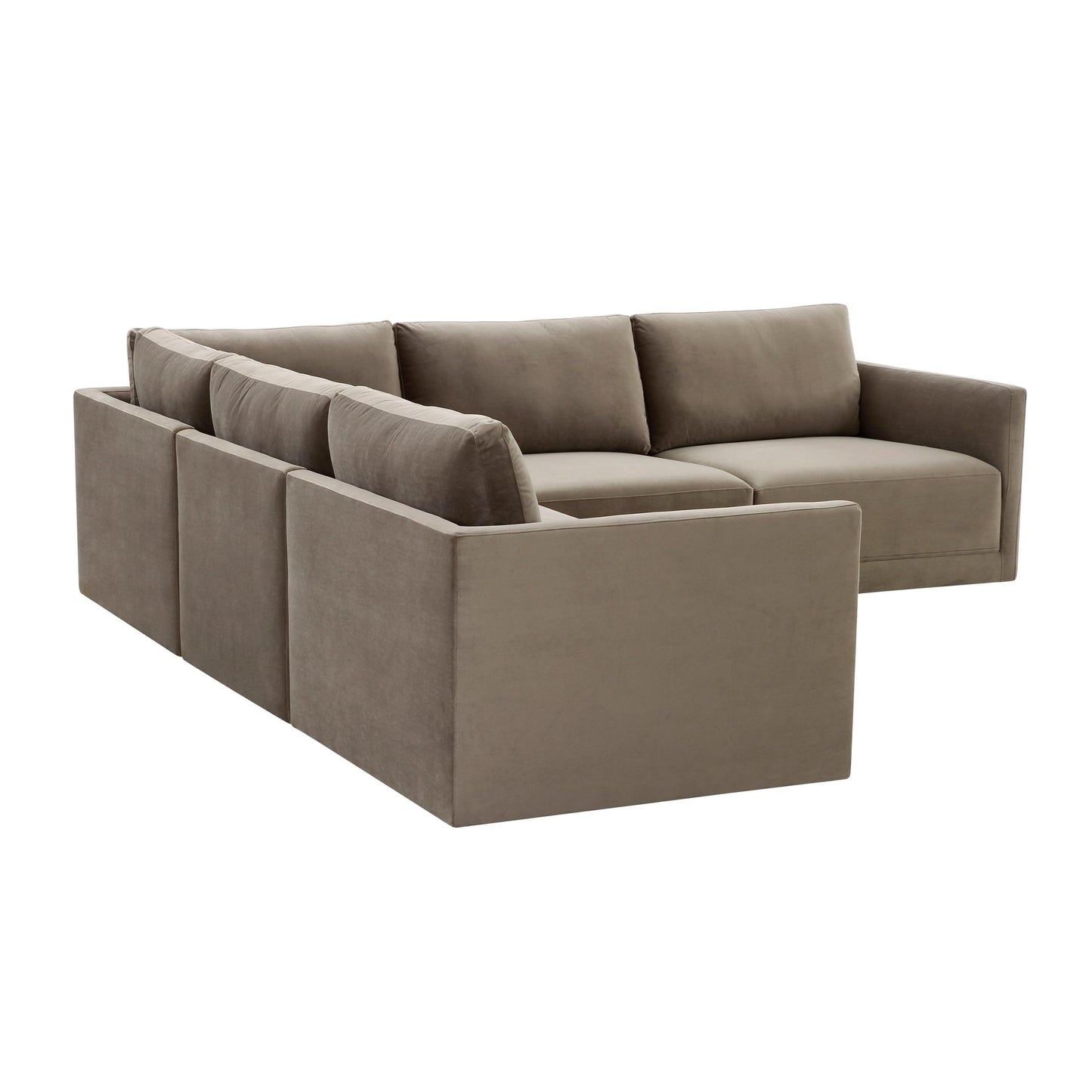 Willow Taupe Modular 5 Piece L Sectional