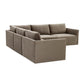 Willow Taupe Modular 5 Piece L Sectional