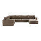 Willow Taupe Modular 7 Piece Large Chaise Sectional