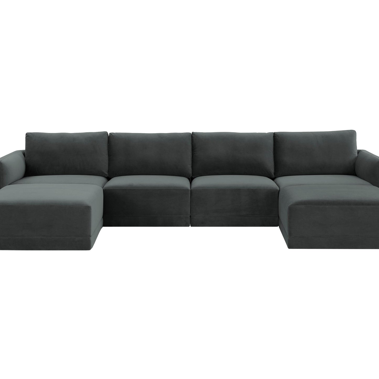 Willow Charcoal Modular 6 Piece U Sectional