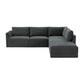 Willow Charcoal Modular 5 Piece RAF Sectional