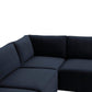 Willow Navy Modular 5 Piece L Sectional
