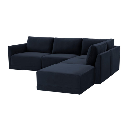 Willow Navy Modular 5 Piece RAF Sectional