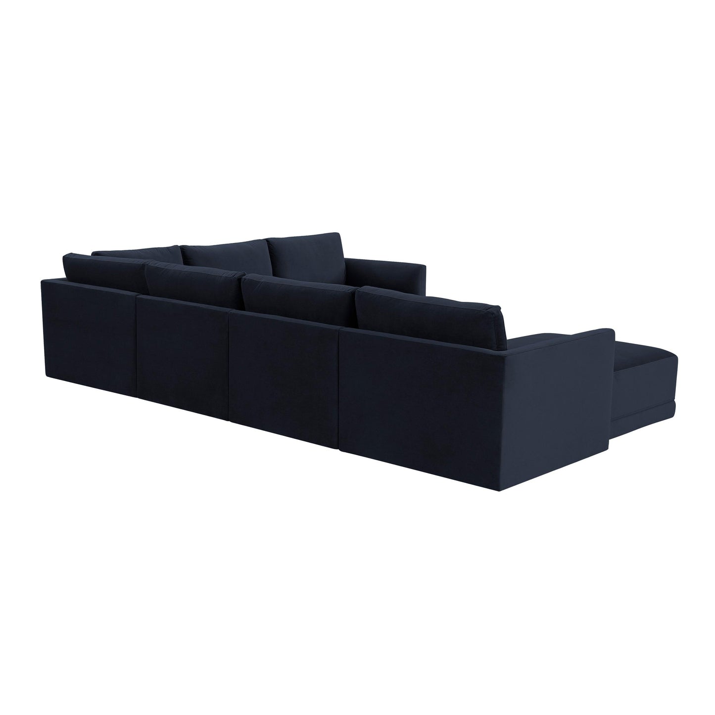 Willow Navy Modular 7 Piece Large Chaise Sectional