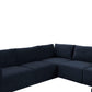 Willow Navy Modular 7 Piece Large Chaise Sectional