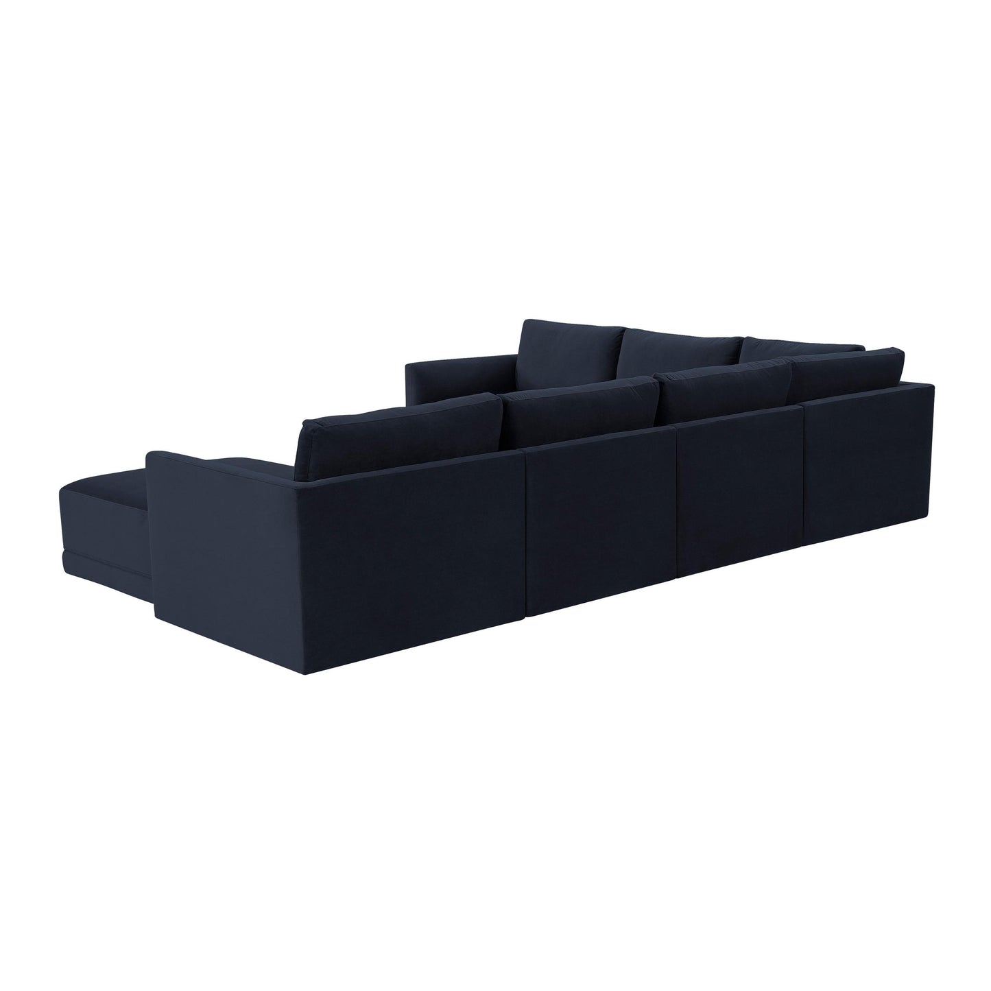 Willow Navy Modular 7 Piece Large Chaise Sectional