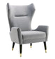 Logan Grey Velvet Chair