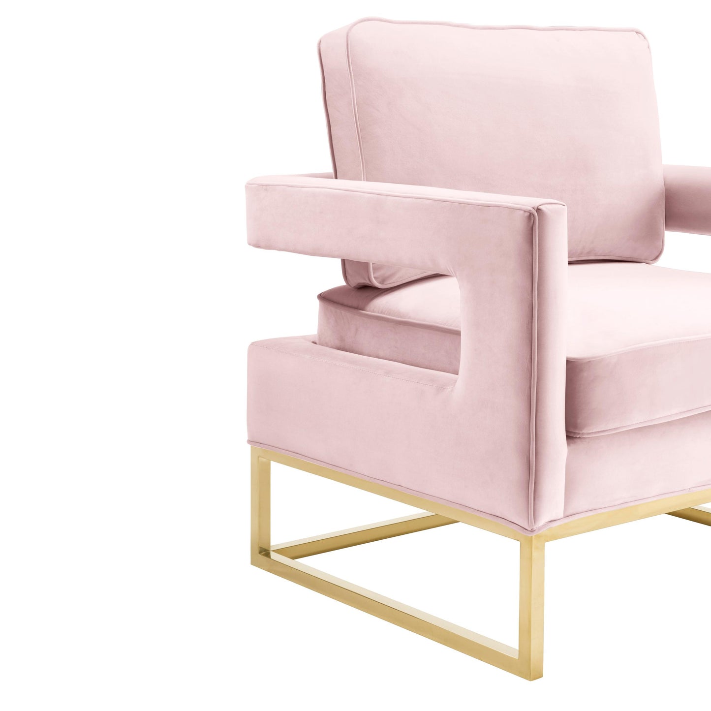 Avery Blush Velvet Chair