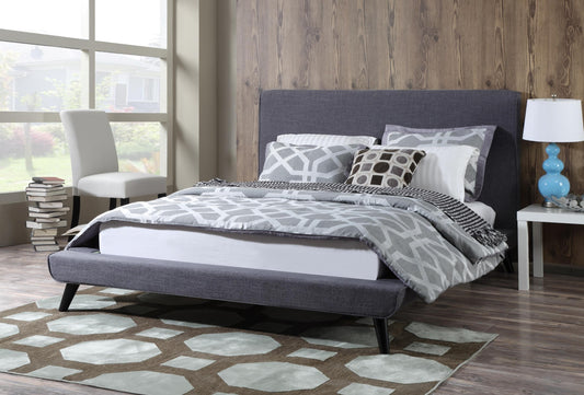 Nixon Grey Linen Bed in King