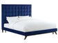 Eden Navy Velvet Bed in King