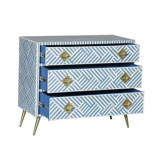 Kadiri Blue and White Bone Inlay Dresser