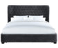 Finley Grey Velvet Bed in Queen