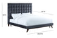 Eden Grey Velvet Bed in Queen