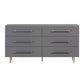 Trident Grey 6 Drawer Dresser