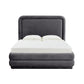 Briella Dark Grey Velvet Bed in King